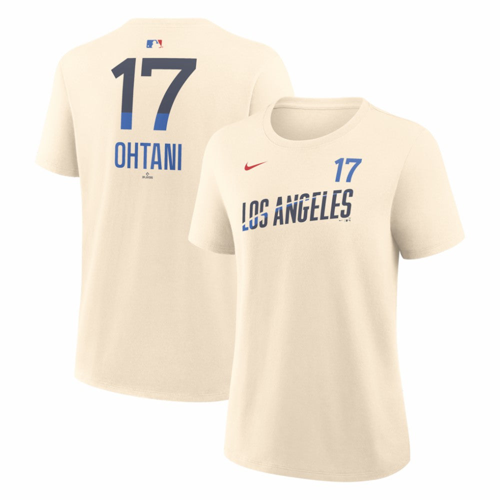Shohei Ohtani Los Angeles Dodgers Women's City Connect Name & Number T-Shirt Natural | Nike