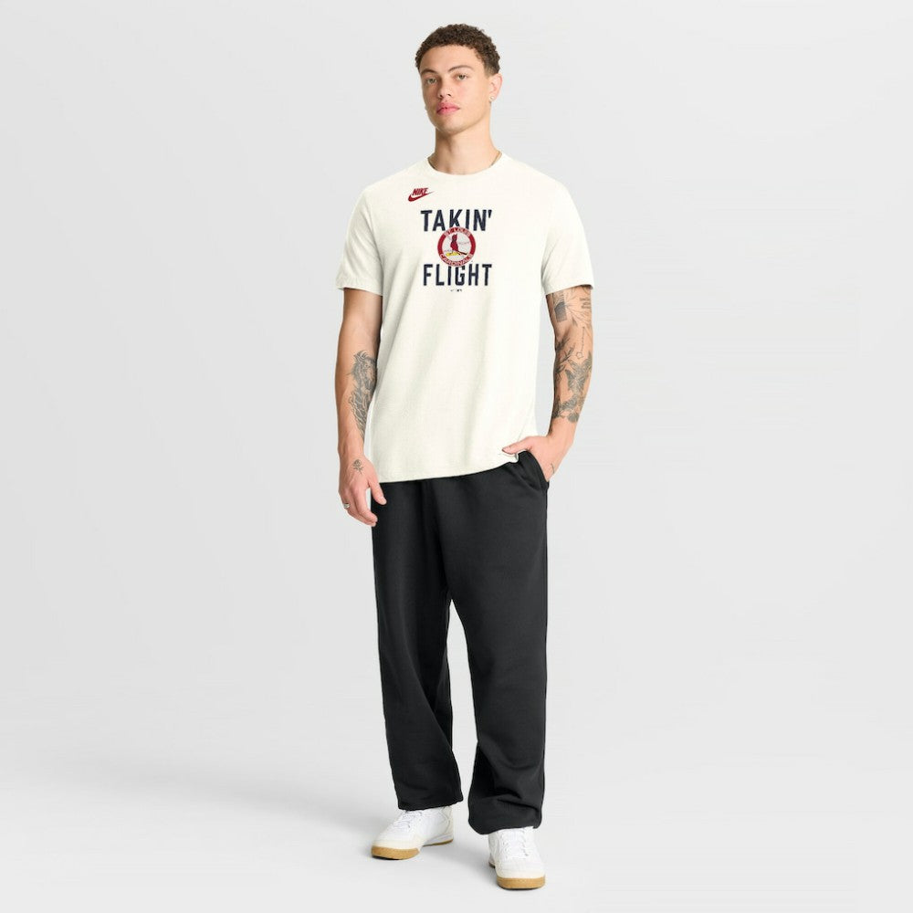 St. Louis Cardinals Cooperstown Collection ‘70s Inspired T-Shirt Cream | Nike