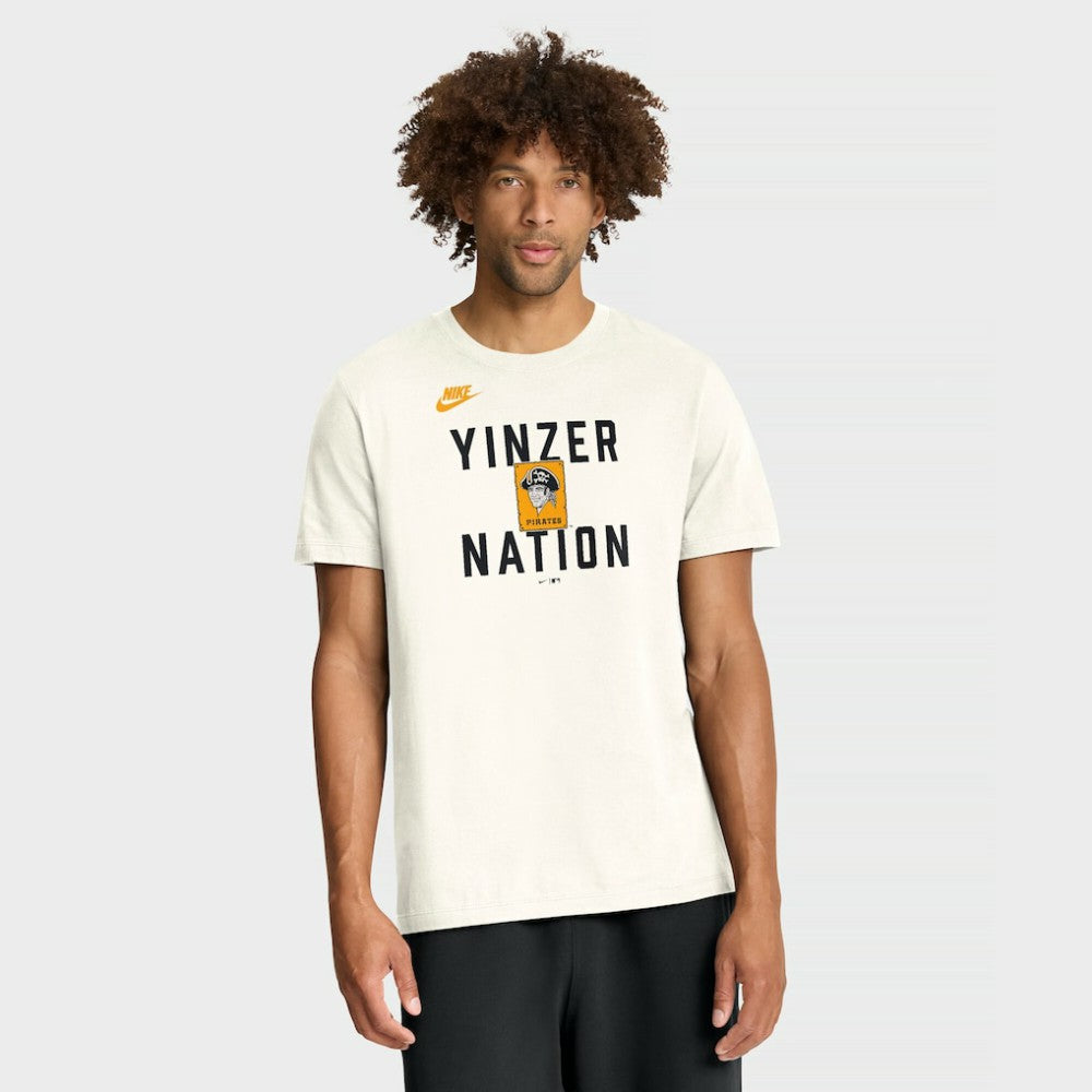 Pittsburgh Pirates Cooperstown Collection ‘70s Inspired T-Shirt Cream | Nike