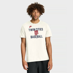 Minnesota Twins Cooperstown Collection ‘70s Inspired T-Shirt Cream | Nike