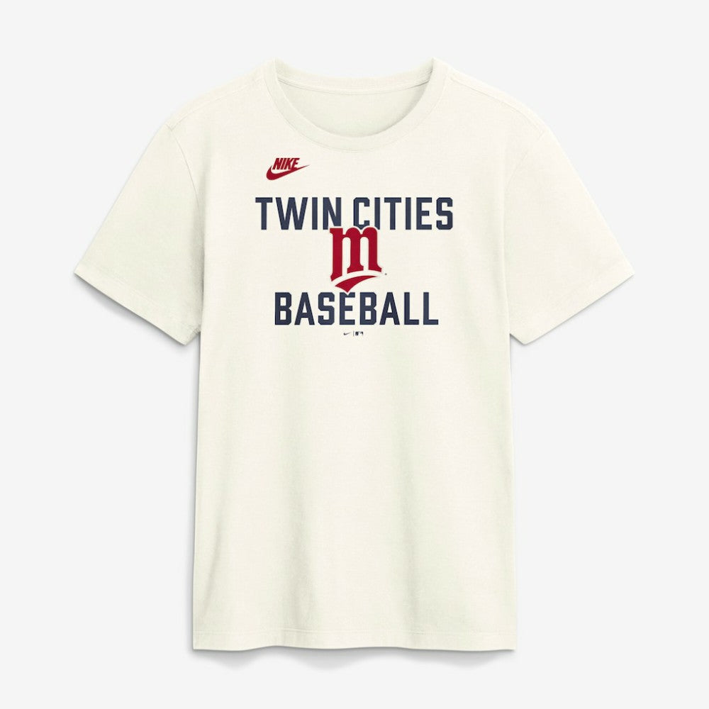 Minnesota Twins Cooperstown Collection ‘70s Inspired T-Shirt Cream | Nike