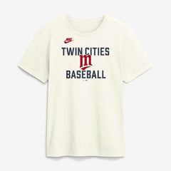 Minnesota Twins Cooperstown Collection ‘70s Inspired T-Shirt Cream | Nike