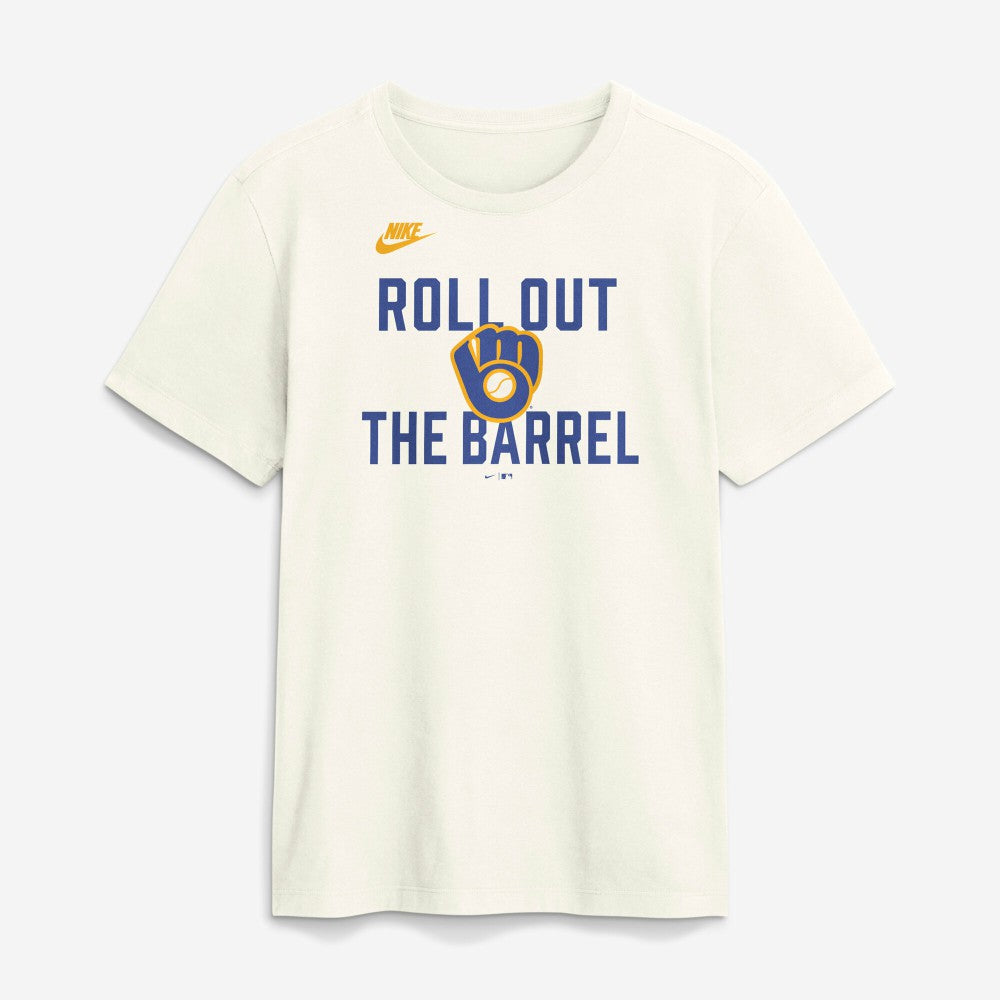 Milwaukee Brewers Cooperstown Collection ‘70s Inspired T-Shirt Cream | Nike