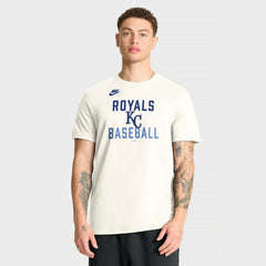 Kansas City Royals Cooperstown Collection ‘70s Inspired T-Shirt Cream | Nike