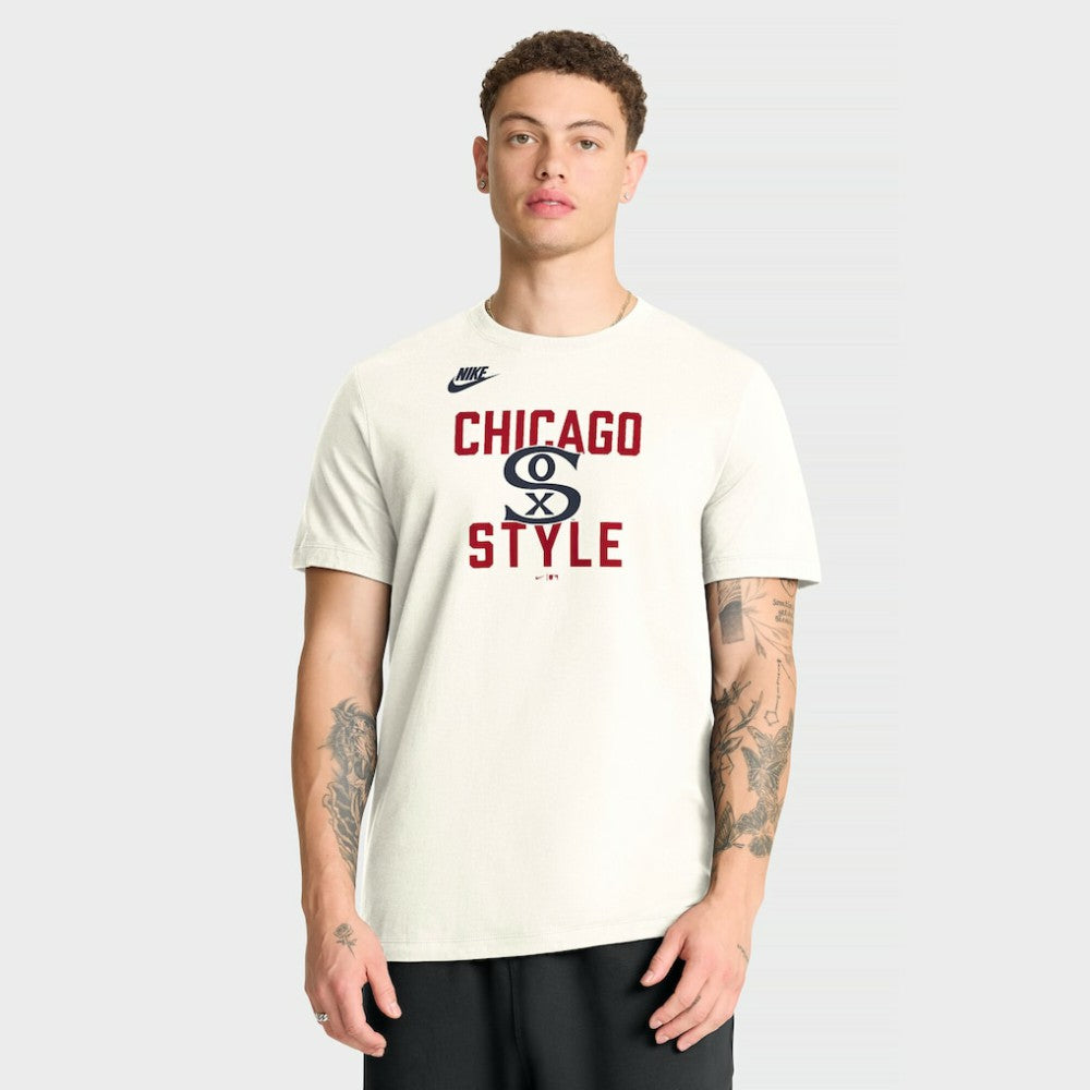Chicago White Sox Cooperstown Collection ‘70s Inspired T-Shirt Cream | Nike