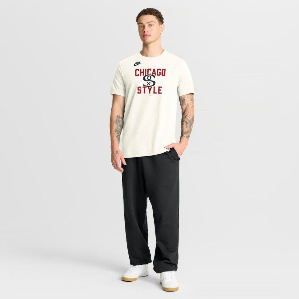 Chicago White Sox Cooperstown Collection ‘70s Inspired T-Shirt Cream | Nike