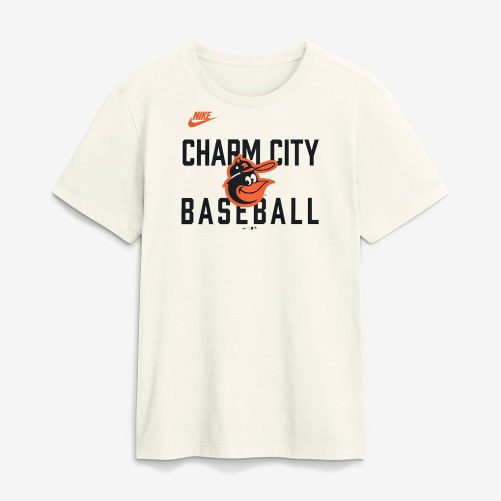 Baltimore Orioles Cooperstown Collection ‘70s Inspired T-Shirt Cream | Nike