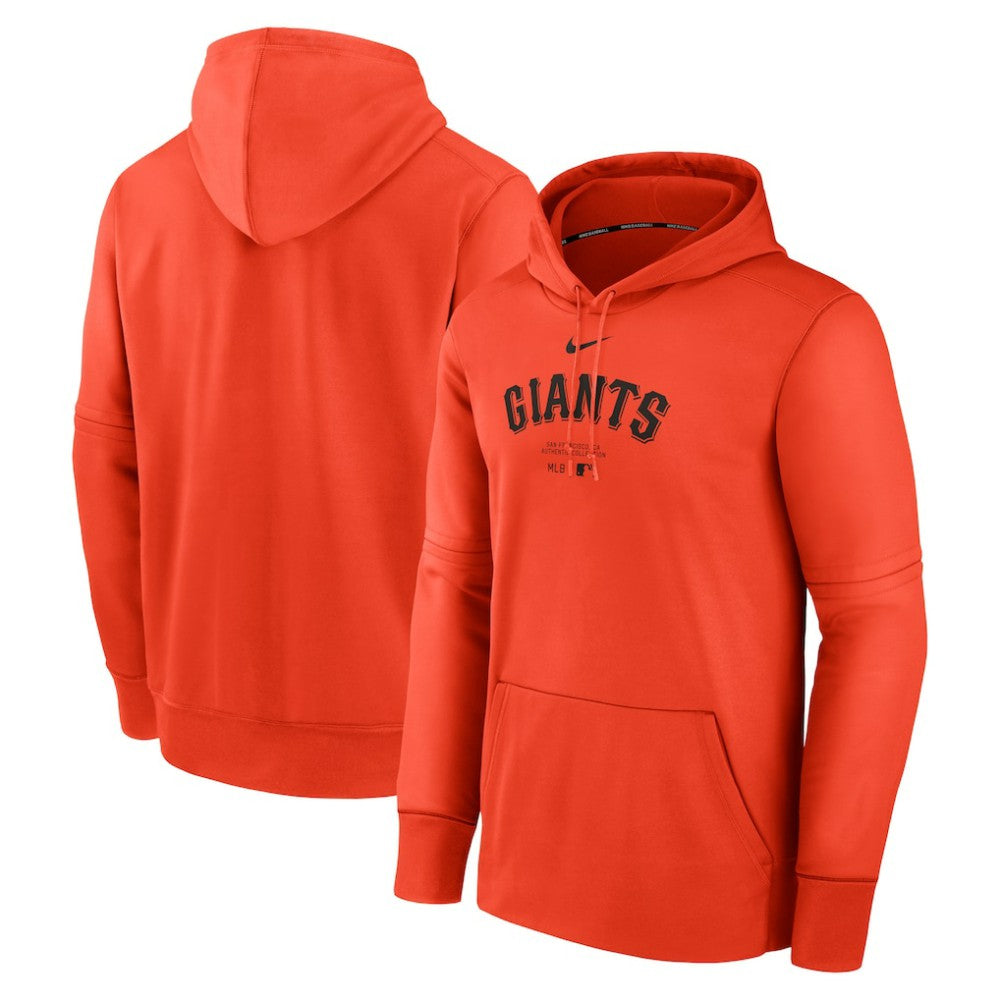 San Francisco Giants Authentic Collection Practice Performance Pullover Hoodie Orange | Nike