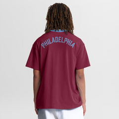 Philadelphia Phillies Cooperstown Collection Ringer T-Shirt Burgundy | Nike