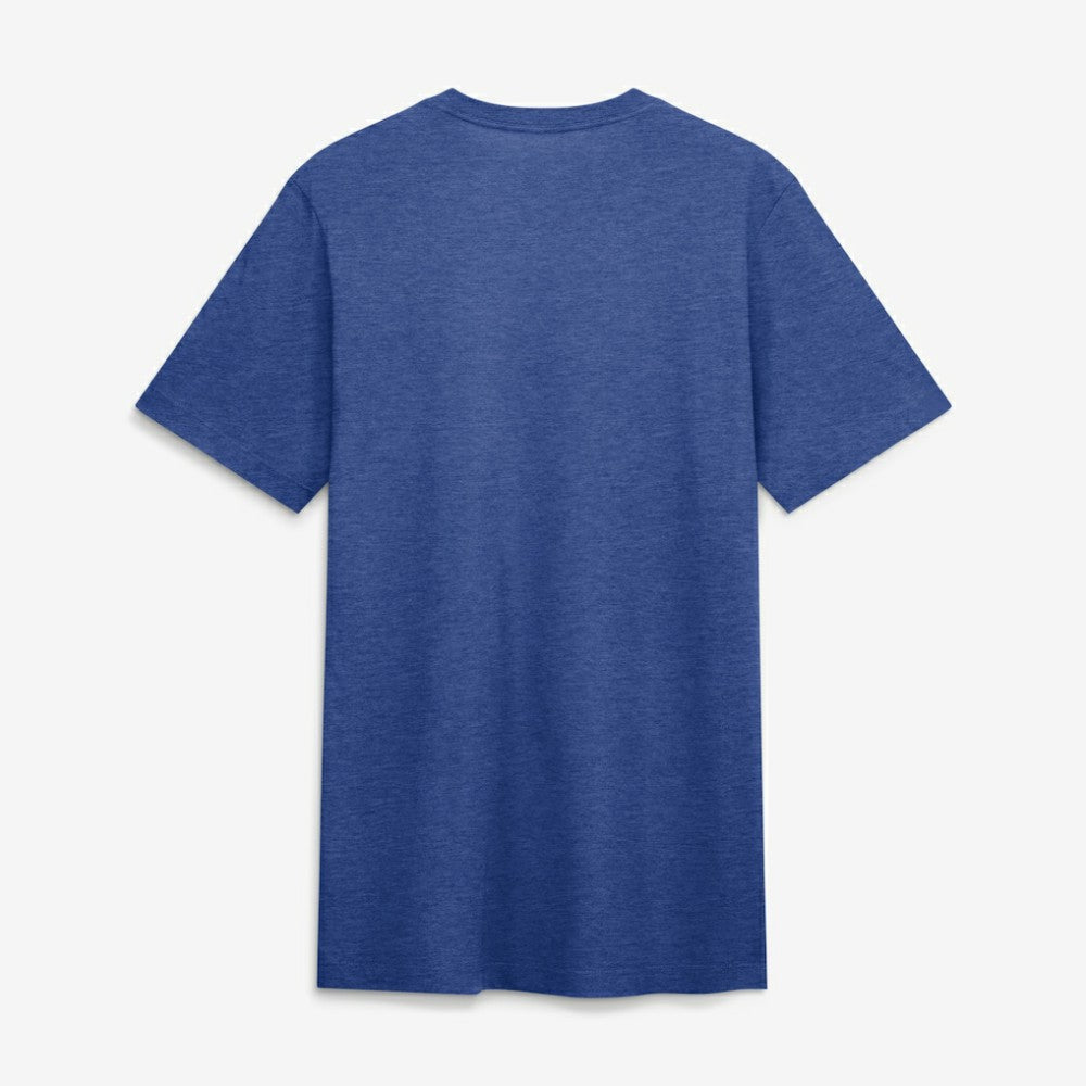 Seattle Mariners Cooperstown Logo Tri-Blend T-Shirt Heather Royal | Nike