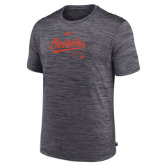Baltimore Orioles Authentic Collection Velocity Performance Practice T-Shirt Charcoal | Nike