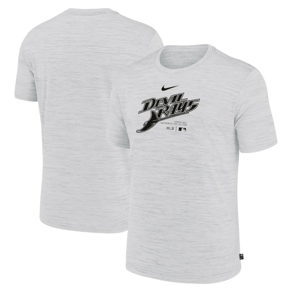 Tampa Bay Rays Authentic Collection Velocity Performance Practice T-Shirt Ash | Nike