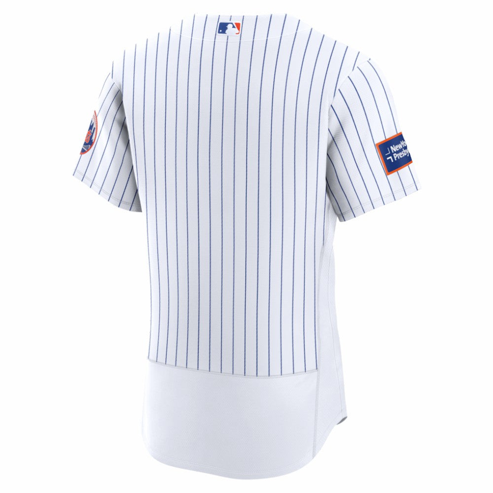 New York Mets Home Sponsor Patch Authentic Jersey White | Nike