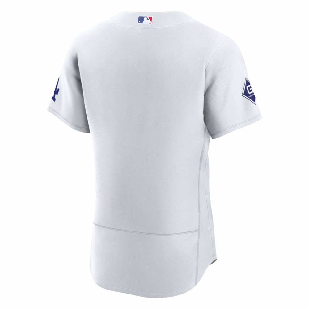 Los Angeles Dodgers Home Sponsor Patch Authentic Jersey White | Nike