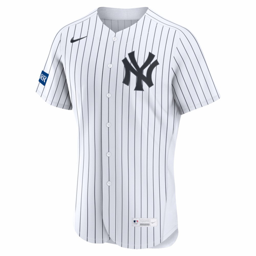 New York Yankees Home Sponsor Patch Authentic Jersey White | Nike