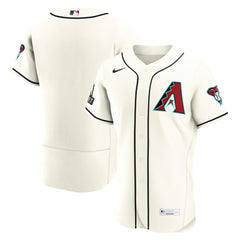 Arizona Diamondbacks Home Sponsor Patch Authentic Jersey - Cream
