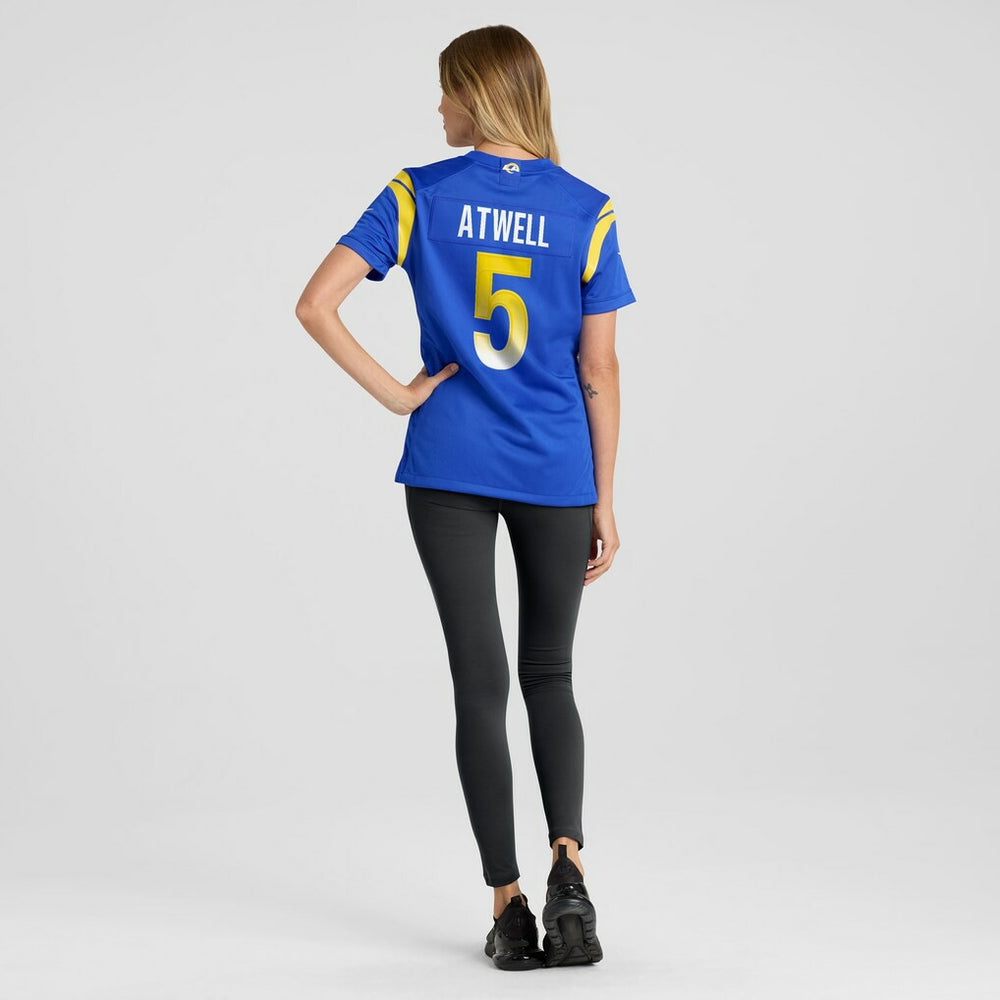 Tutu Atwell Los Angeles Rams Women's Home Game Jersey - Royal