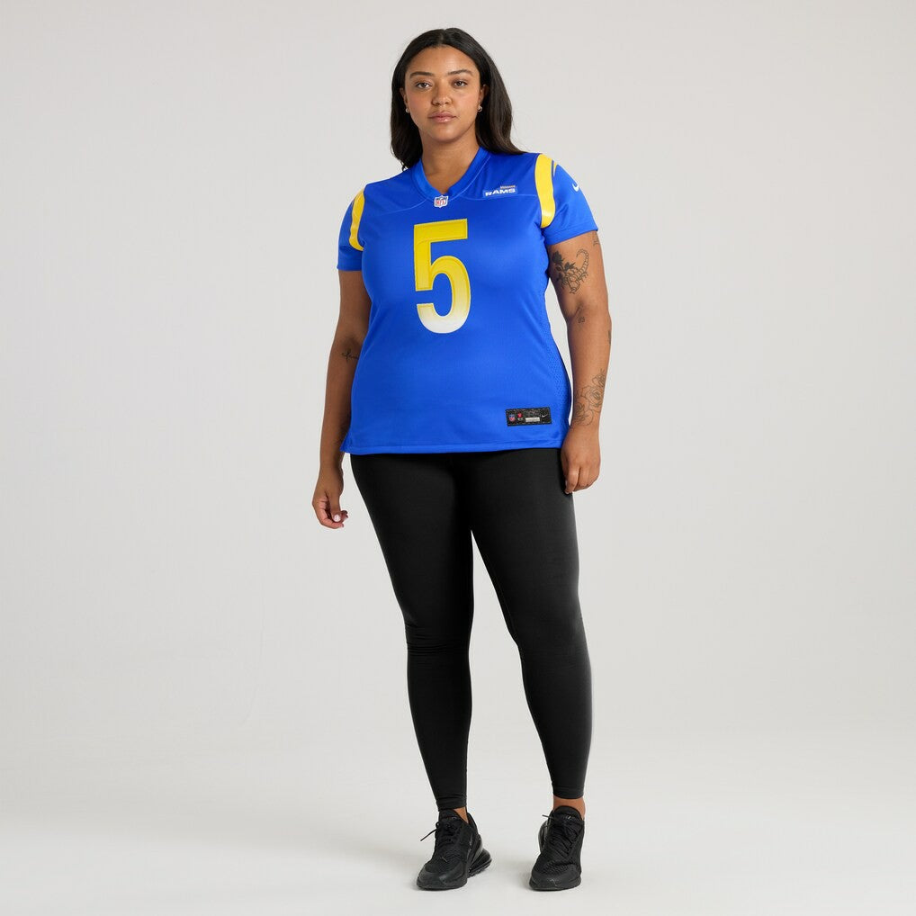 Tutu Atwell Los Angeles Rams Women's Home Game Jersey - Royal