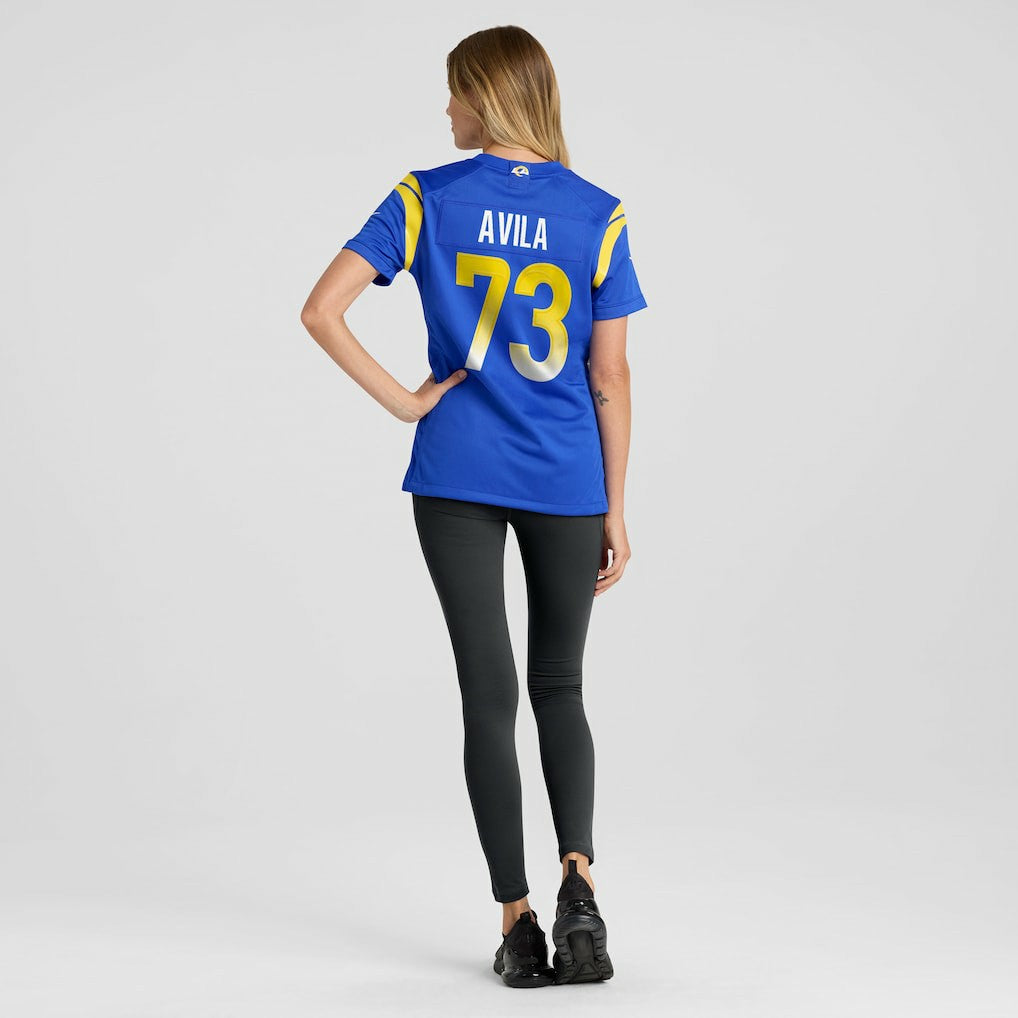 Steve Avila Los Angeles Rams Women's Home Game Jersey - Royal