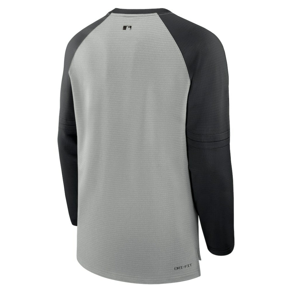 Chicago White Sox Authentic Collection Game Time Raglan Performance Long Sleeve T-Shirt Heather Gray/Black | Nike