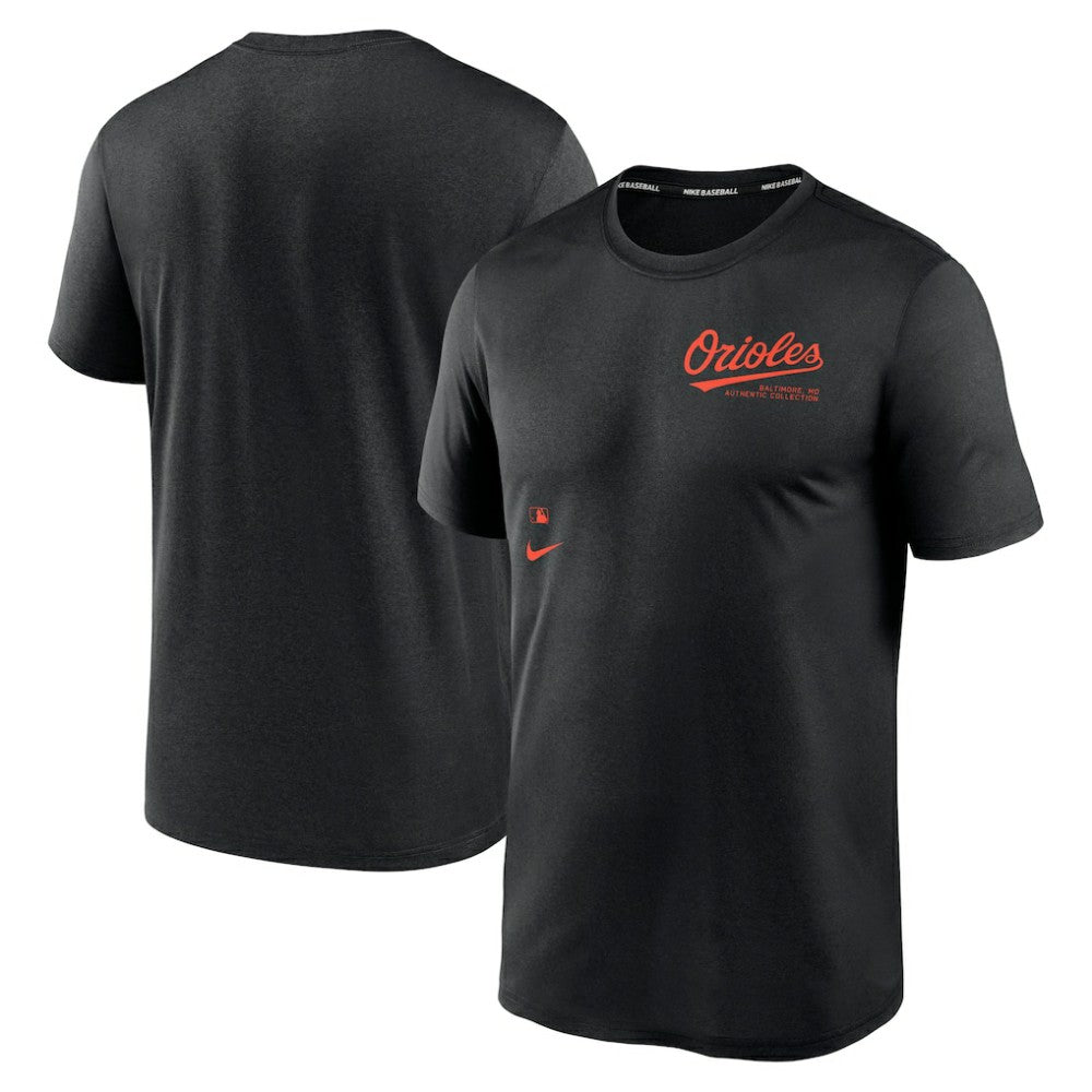 Baltimore Orioles Authentic Collection Early Work Tri-Blend Performance T-Shirt Black | Nike