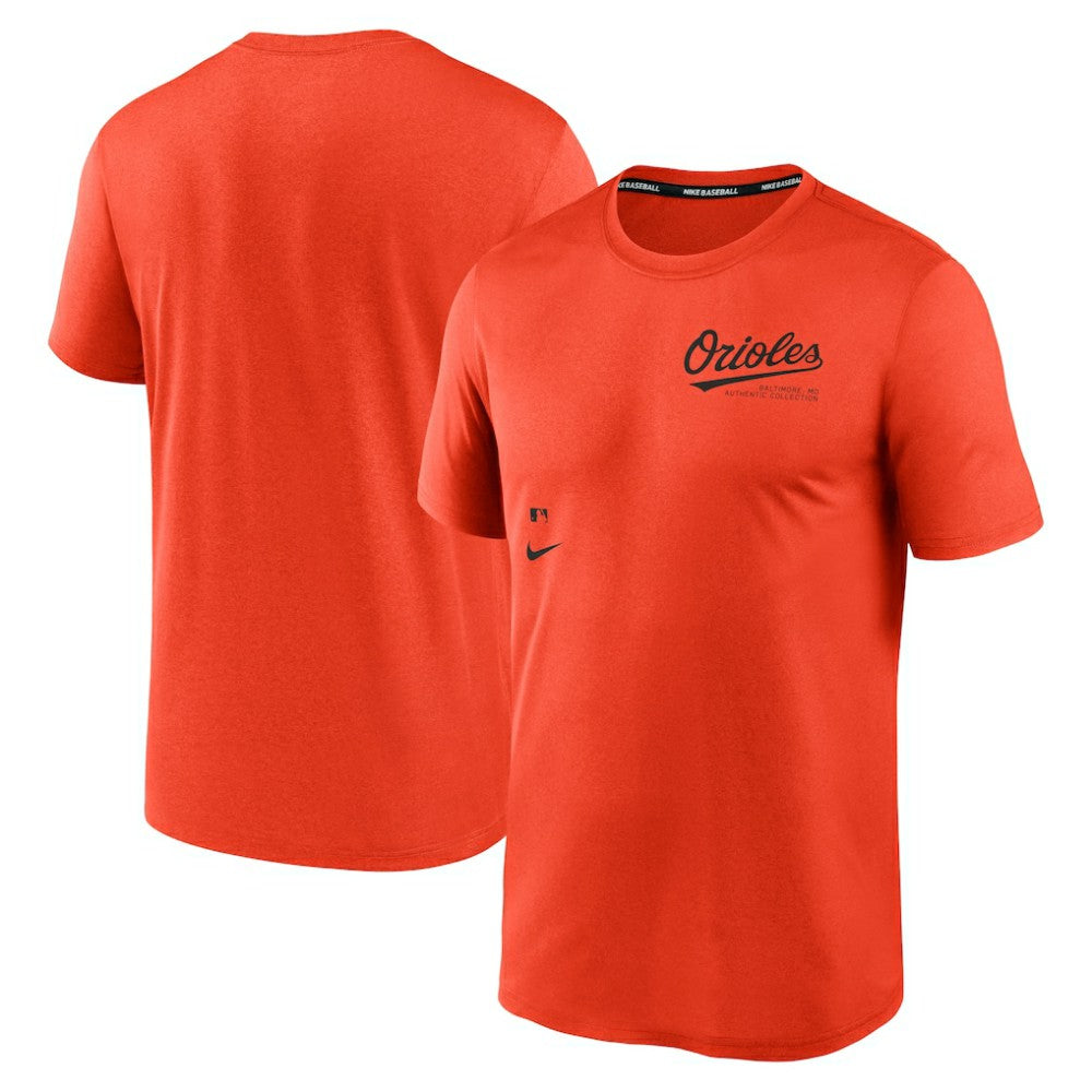 Baltimore Orioles Authentic Collection Early Work Tri-Blend Performance T-Shirt Orange | Nike