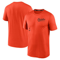 Baltimore Orioles Authentic Collection Early Work Tri-Blend Performance T-Shirt Orange | Nike