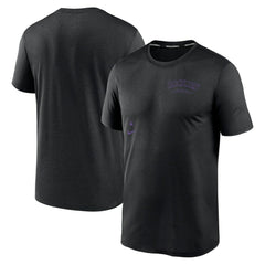 Colorado Rockies Authentic Collection Early Work Tri-Blend Performance T-Shirt Black | Nike