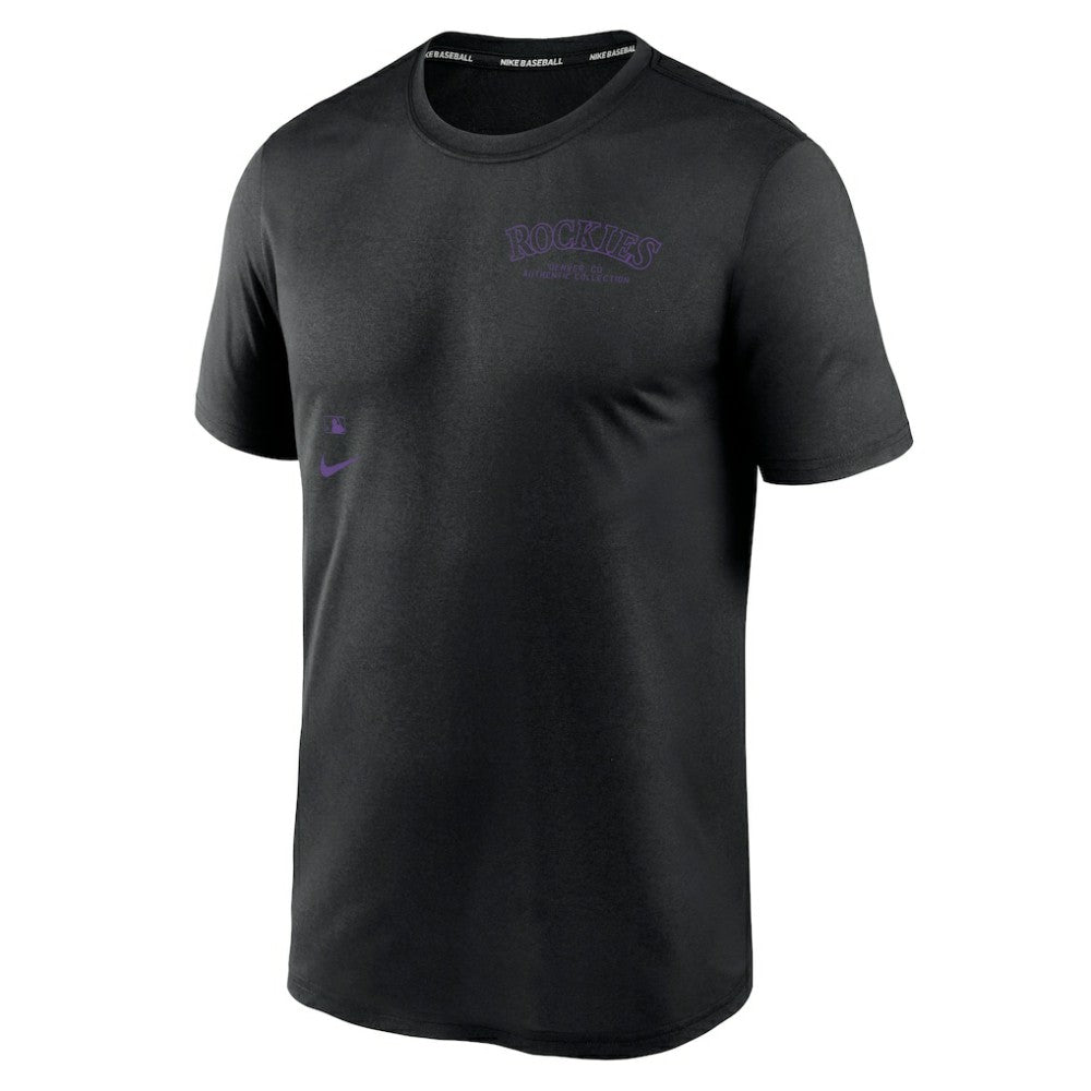 Colorado Rockies Authentic Collection Early Work Tri-Blend Performance T-Shirt Black | Nike