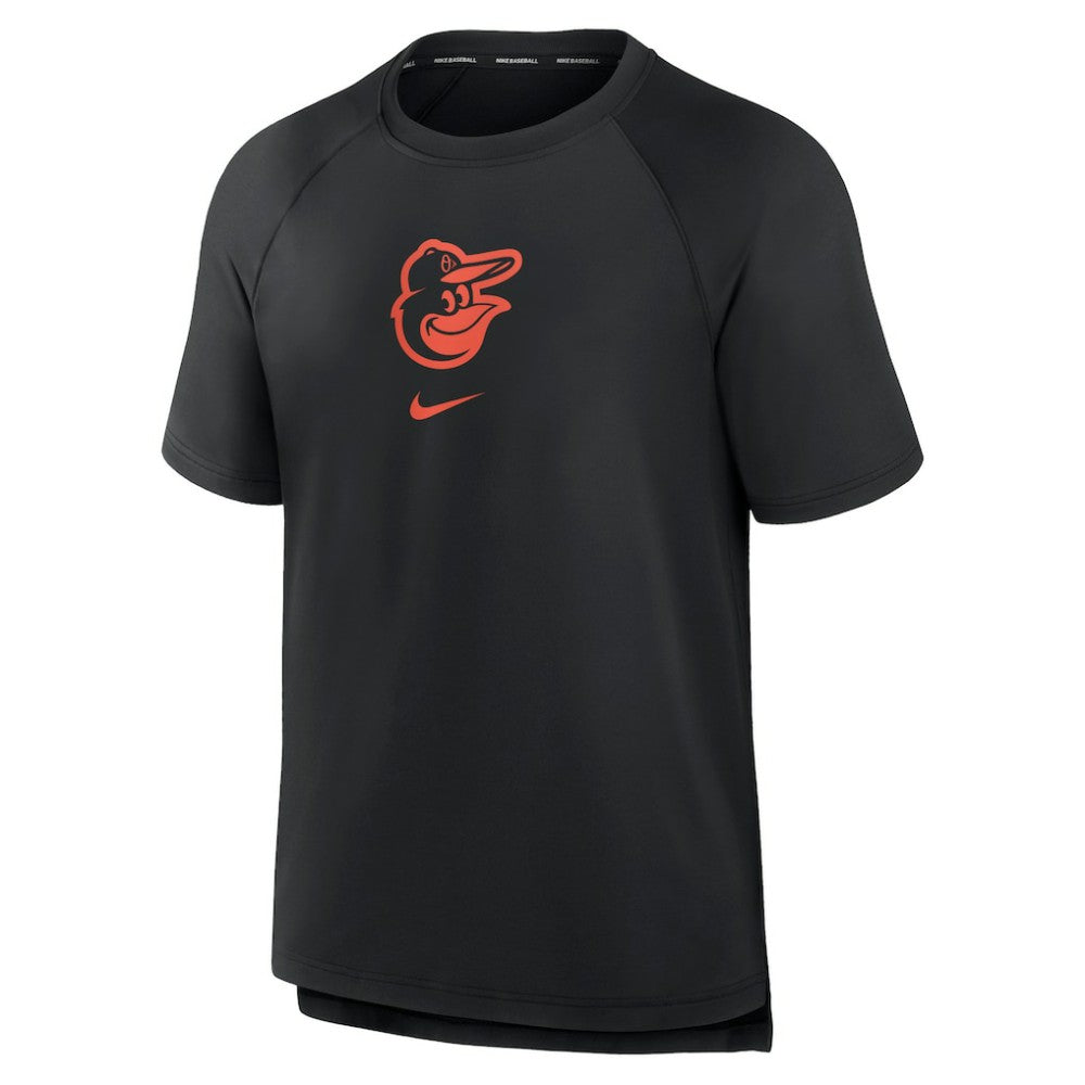 Baltimore Orioles Authentic Collection Pregame Raglan Performance T-Shirt Black | Nike