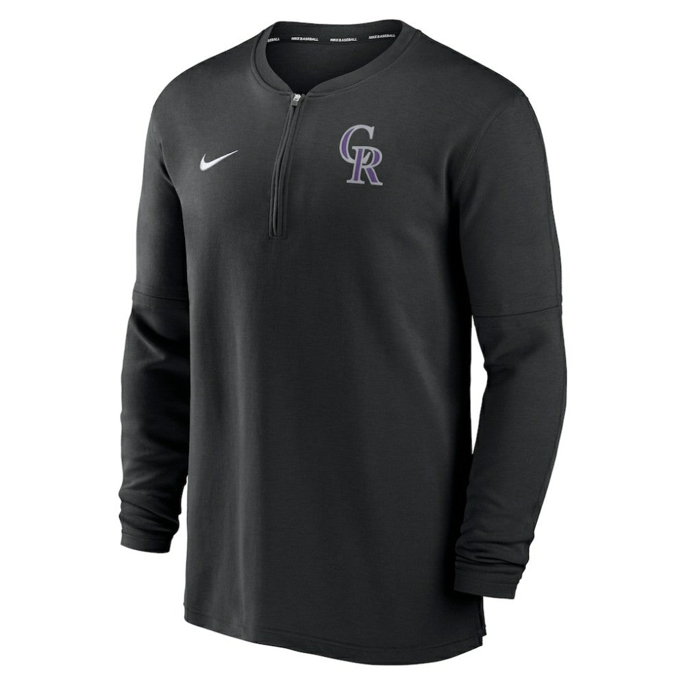 Colorado Rockies Authentic Collection Game Time Performance Quarter-Zip Top Black | Nike