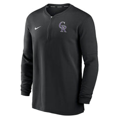 Colorado Rockies Authentic Collection Game Time Performance Quarter-Zip Top Black | Nike