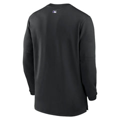 Colorado Rockies Authentic Collection Game Time Performance Quarter-Zip Top Black | Nike