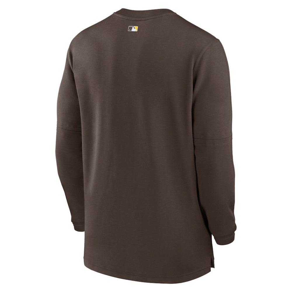 San Diego Padres Authentic Collection Game Time Performance Quarter-Zip Top Brown | Nike