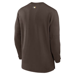 San Diego Padres Authentic Collection Game Time Performance Quarter-Zip Top Brown | Nike