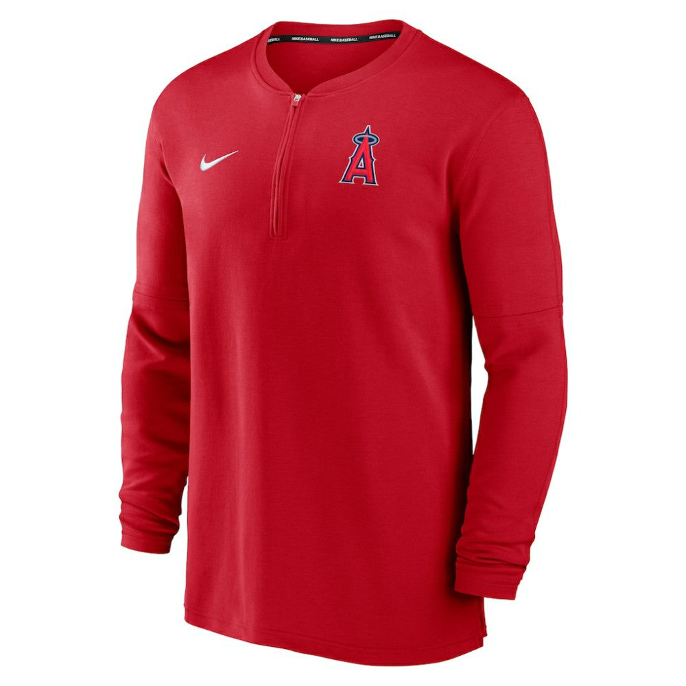 Los Angeles Angels Authentic Collection Game Time Performance Quarter-Zip Top Red | Nike