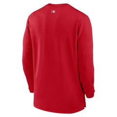 Los Angeles Angels Authentic Collection Game Time Performance Quarter-Zip Top Red | Nike
