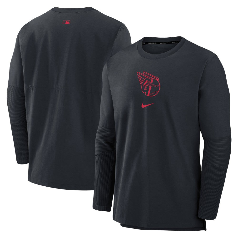 Cleveland Guardians Authentic Collection Player Dri-FIT Lightweight Pullover Navy | Nike