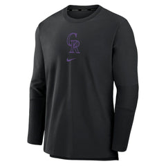 Colorado Rockies Authentic Collection Player Dri-FIT Lightweight Pullover Black | Nike