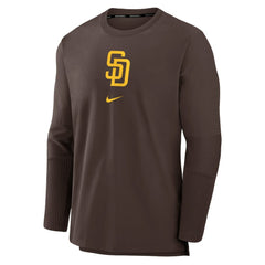 San Diego Padres Authentic Collection Player Dri-FIT Lightweight Pullover Brown | Nike