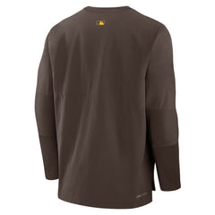 San Diego Padres Authentic Collection Player Dri-FIT Lightweight Pullover Brown | Nike