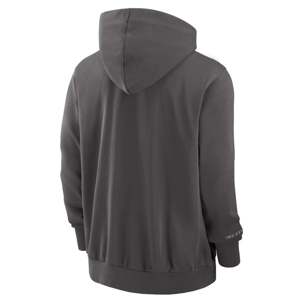Tampa Bay Rays Authentic Collection Travel Player Performance Full-Zip Hoodie Charcoal | Nike