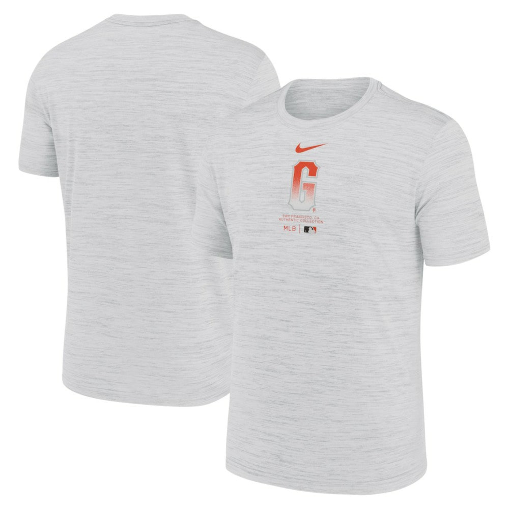 San Francisco Giants City Connect Authentic Collection Practice Velocity Performance T-Shirt White | Nike