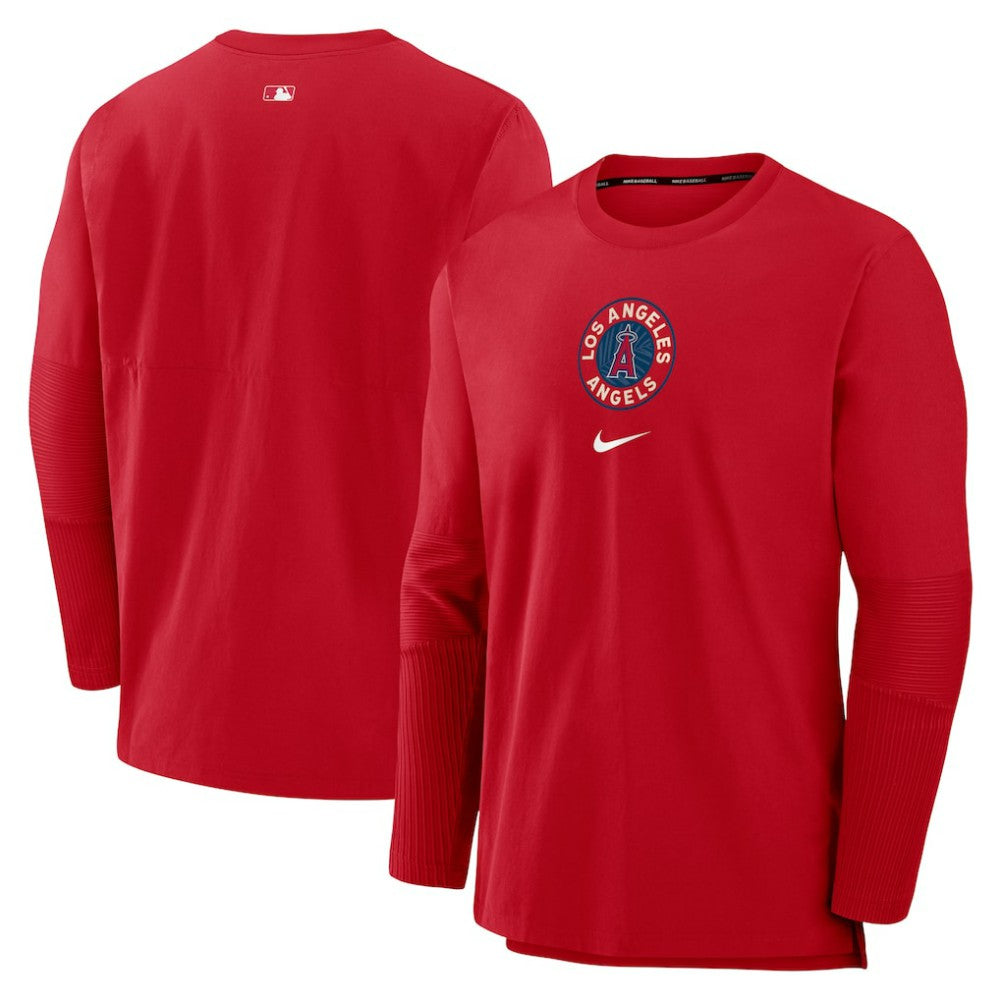 Los Angeles Angels Authentic Collection Player Dri-FIT Lightweight Pullover Red | Nike
