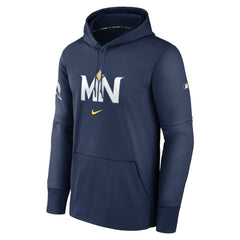 Minnesota Twins 2024 City Connect Authentic Collection Practice Performance Pullover Hoodie Navy | Nike
