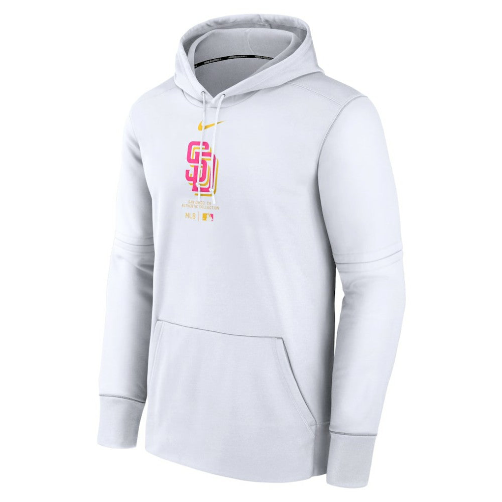 San Diego Padres Authentic Collection City Connect Practice Performance Pullover Hoodie White | Nike