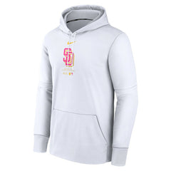 San Diego Padres Authentic Collection City Connect Practice Performance Pullover Hoodie White | Nike