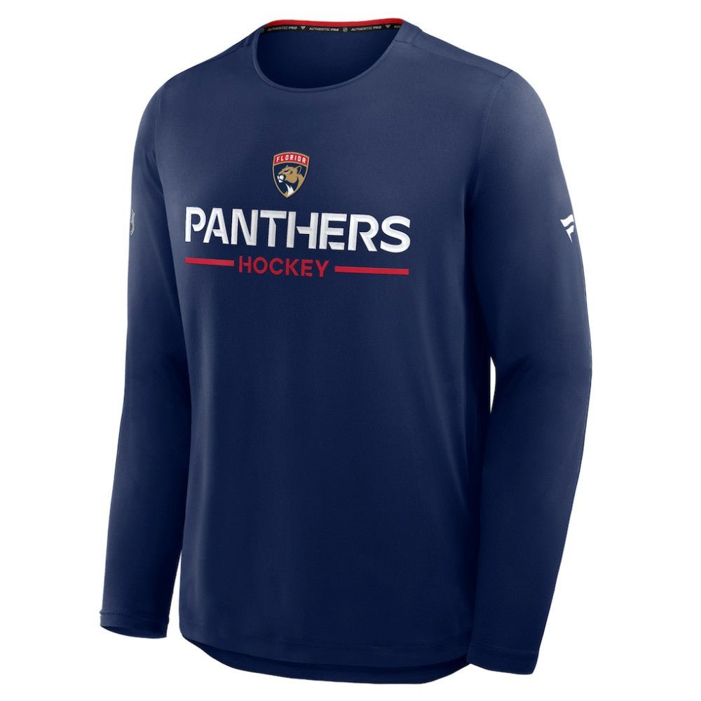 Florida Panthers Fanatics Authentic Pro Rink Tech Long Sleeve T-Shirt Navy
