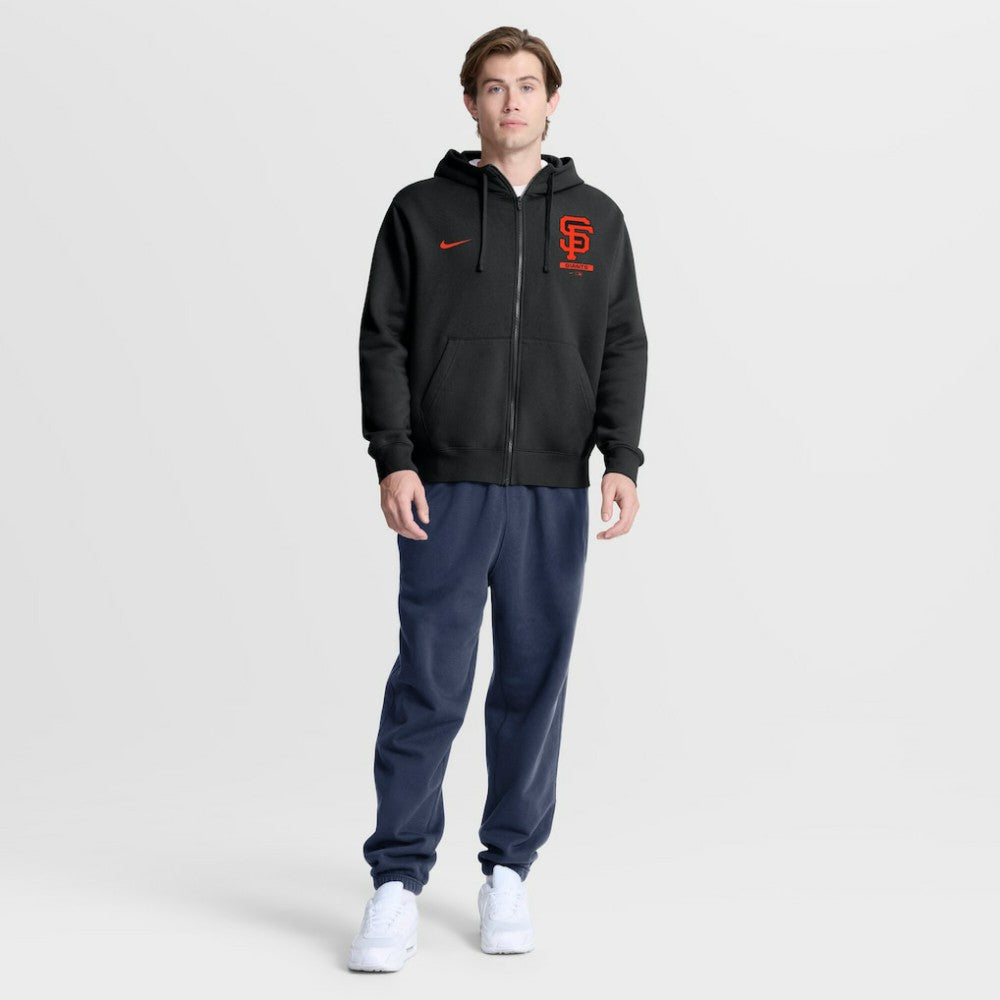 San Francisco Giants Primetime Lockup Full-Zip Hoodie Black | Nike