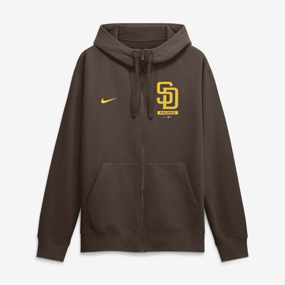 San Diego Padres Primetime Lockup Full-Zip Hoodie Brown | Nike
